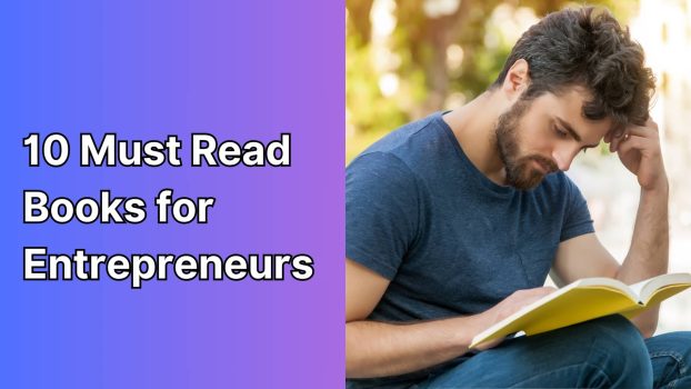 man reading book